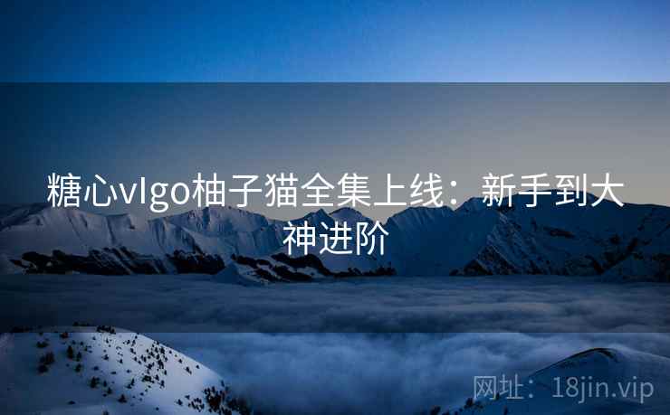糖心vIgo柚子猫全集上线：新手到大神进阶
